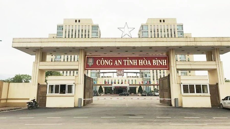 Trụ sở Công an tỉnh Hòa Bình.

