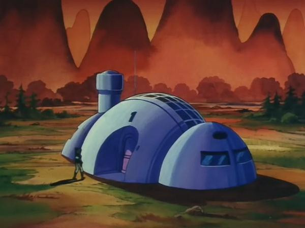 Ngôi nhà mái vòm vô cùng ấn tượng của cô nàng Bulma.