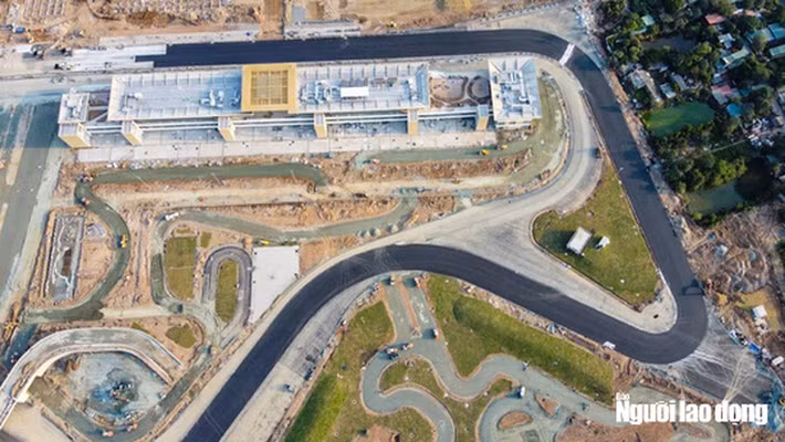 Toàn cảnh hình hài đường đua F1 Việt Nam đang hoàn thiện - Ảnh 3.