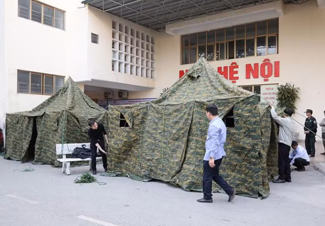Nhiều địa phương lập bệnh viện dã chiến sẵn sàng đối phó với corona