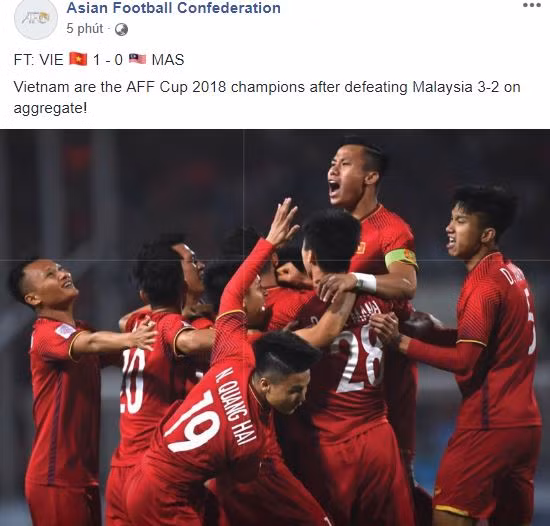 Đến người hâm mộ Malaysia cũng phải chúc mừng ĐTQG Việt Nam