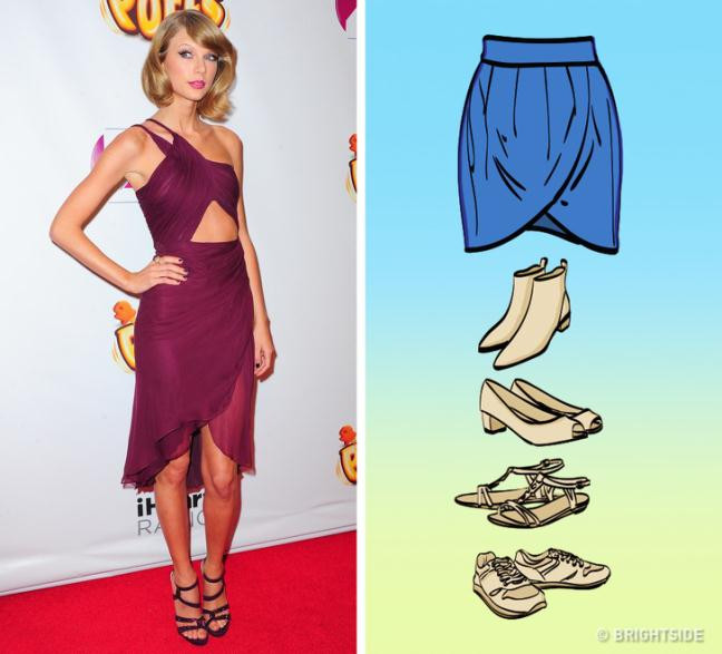 Cách kết hợp giày với chân váy siêu xinh cho các nàng Cach ket hop giay voi chan vay sieu xinh cho cac nang