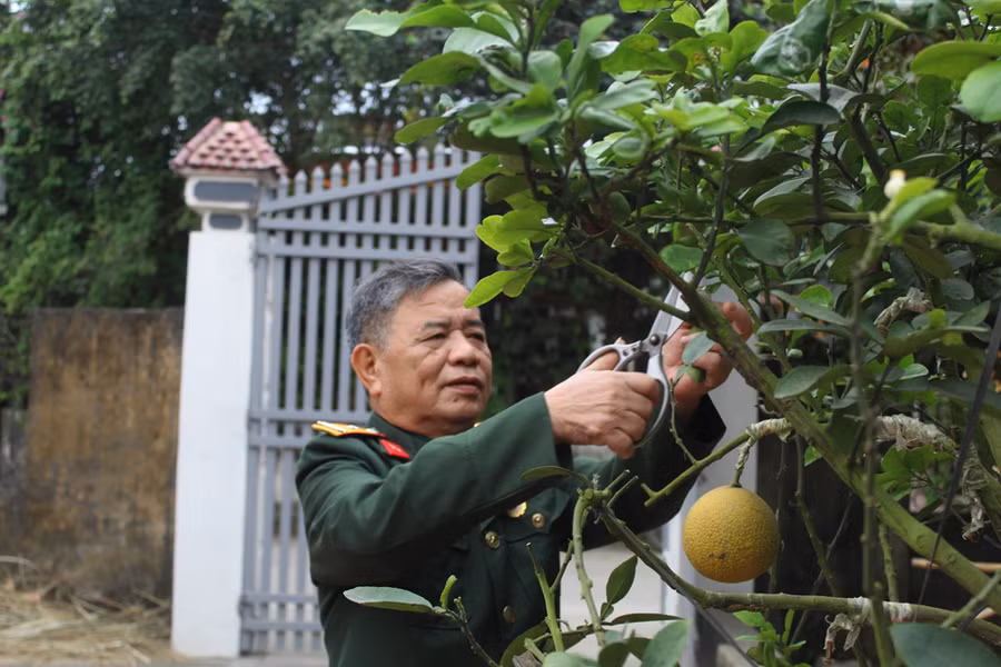 Cựu chiến binh, thiếu tá Lê Hồng Trương. Ảnh: LT.