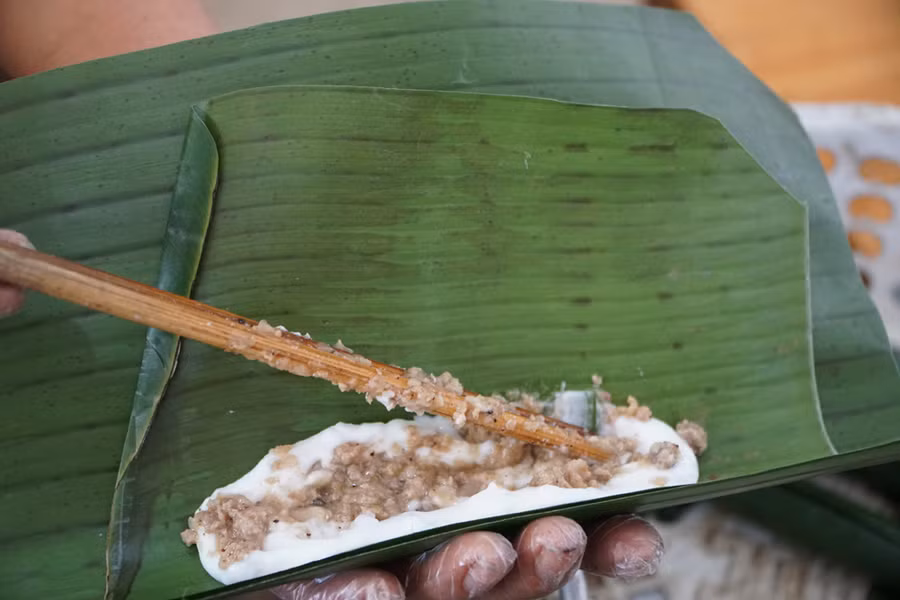 Bánh răng bừa - đặc sản dân dã của người dân Thọ Xuân, Thanh Hóa. Ảnh: LT.