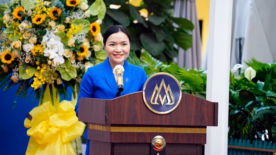 PGS.TS Võ Thị Ngọc Thúy – Quyền Hiệu trưởng Trường ĐH Hoa Sen phát biểu khai mạc