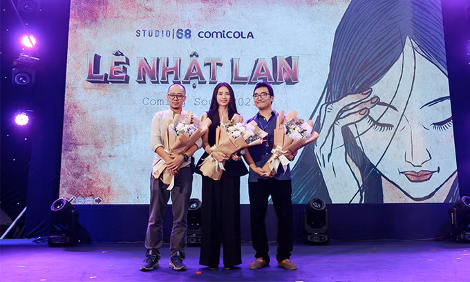 Ngô Thanh Vân (giữa) tại sự kiện Vietnam - Japan Comic Fes 2020. Ảnh: Studio 68.