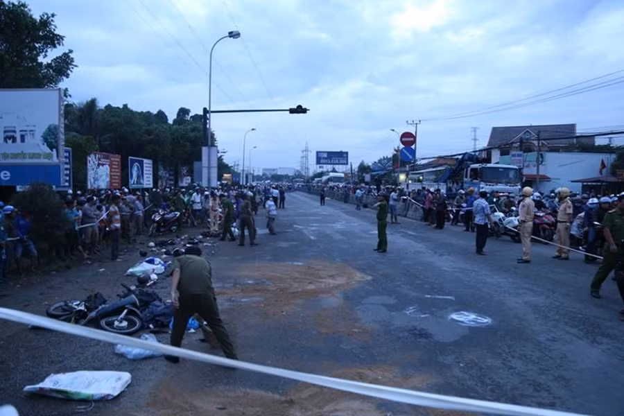 Tai nan tham khoc o Long An: Noi dau xe long cua gia dinh nguoi gap nan hinh anh 3