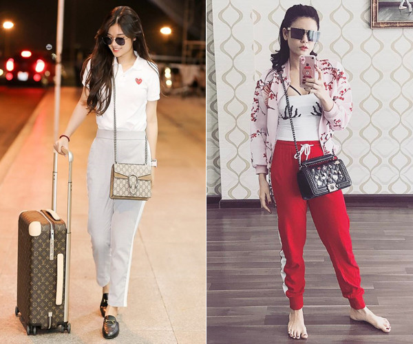 Không nên: Các thương hiệu thường sản xuất một kích cỡ túi xách chung cho đủ chiều cao khác nhau, vì thế nếu là người không cao ráo, bạn khó lòng đeo túi xách vừa vặn như những cô gái có dáng chuẩn mực. Quai đeo túi quá dài khiến chiếc túi xách bị trễ xuống đến tận ngang đùi, thậm chí là gần đầu gối tạo cảm giác đôi chân trông... ngắn hơn nên càng bị thấp đi.