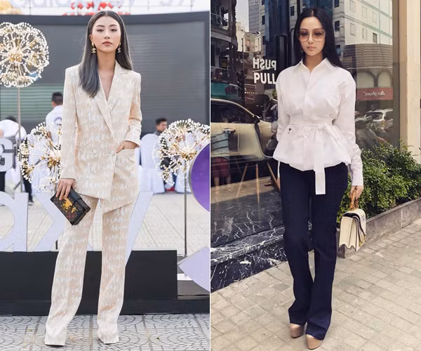 Không nên: Những cô nàng muốn ăn gian chiều cao thường đi giày gót thật cao, sau đó mặc quần dài phủ che kín giày để trông như đôi chân dài hơn. Tuy nhiên nếu chọn những chiếc quần với phần ống không vừa vặn, khi mặc có độ lùng bùng ở gấu thì sẽ phản tác dụng, trông có phần luộm thuộm và kém thanh thoát hơn hẳn.