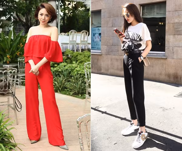 Nên: Diện quần với độ dài tương đối, nên lộ một chút mũi giày là công thức phù hợp với những nàng chưa thực sự cao ráo. Quần gập gấu lộ một chút đôi chân cũng là style đáng thử để bạn trông dài người hơn.