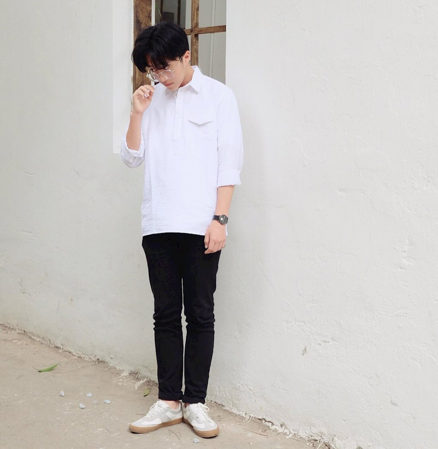 Mẹo diện sơ mi như mỹ nam Hàn từ em trai sinh năm 2002 ảnh 5