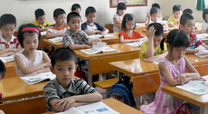 Học sinh lớp 1. Ảnh minh họa