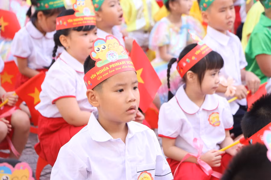 Nhiều trẻ thấy hào hứng khi tham gia chương trình.