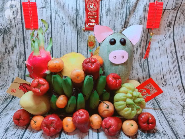 Mâm ngũ quả độc đáo cho năm Kỷ Hợi nhiều tài lộc - Ảnh 5.