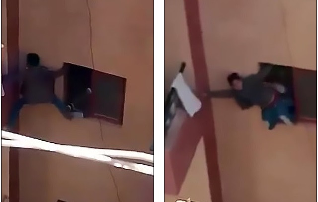 Phẫn nộ mẹ ép con trai 13 tuổi chui từ cửa sổ tầng 3 trèo ban công vào nhà ảnh 1 Chú thích ảnh