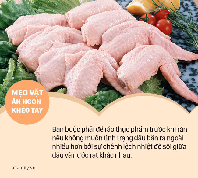 6 mẹo vặt để khi chiên rán thực phẩm không bị bắn dầu ra ngoài của các đầu bếp mà ít ai biết - Ảnh 2.