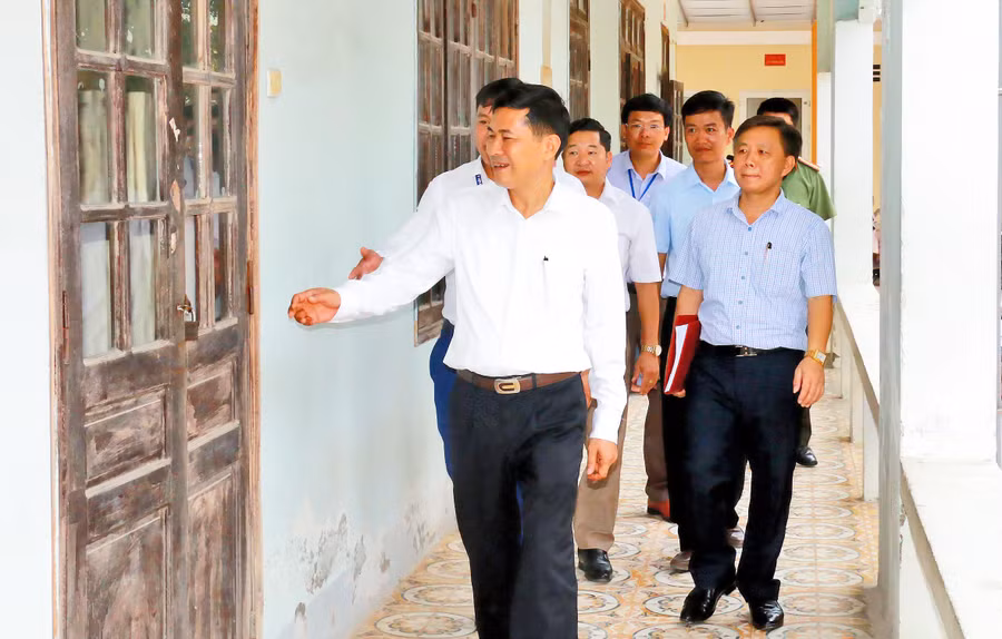 Ban chỉ đạo thi THPT quốc gia tỉnh Nghệ An kiểm tra cơ sở vật chất tại Trường THPT Nghi Lộc 2