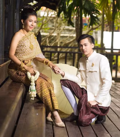 Ảnh cưới củaJutathip và Pakhin. Ảnh: Facebook.