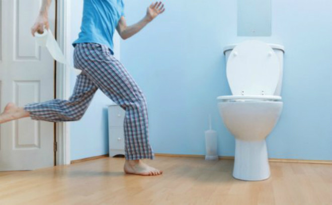 Nên đi vệ sinh đúng một khung giờ trong ngày. Nên đi vệ sinh đúng một khung giờ trong ngày.