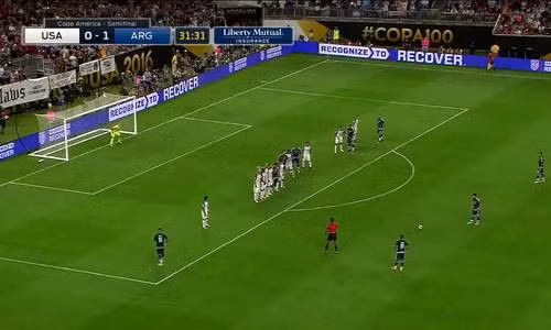 Messi Free Kick - Mỹ