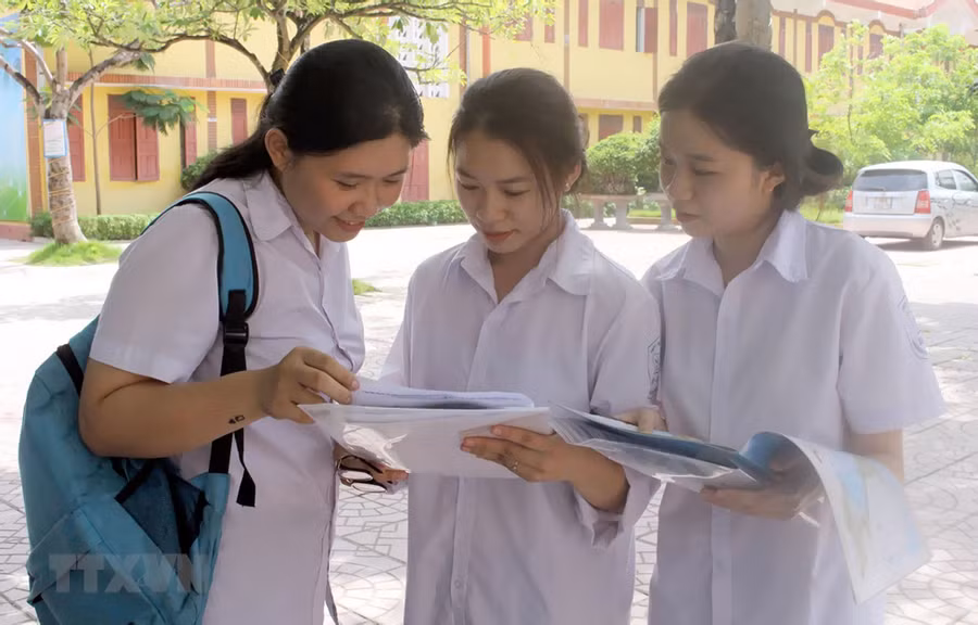 Thí sinh trong Kỳ thi THPT quốc gia 2019.