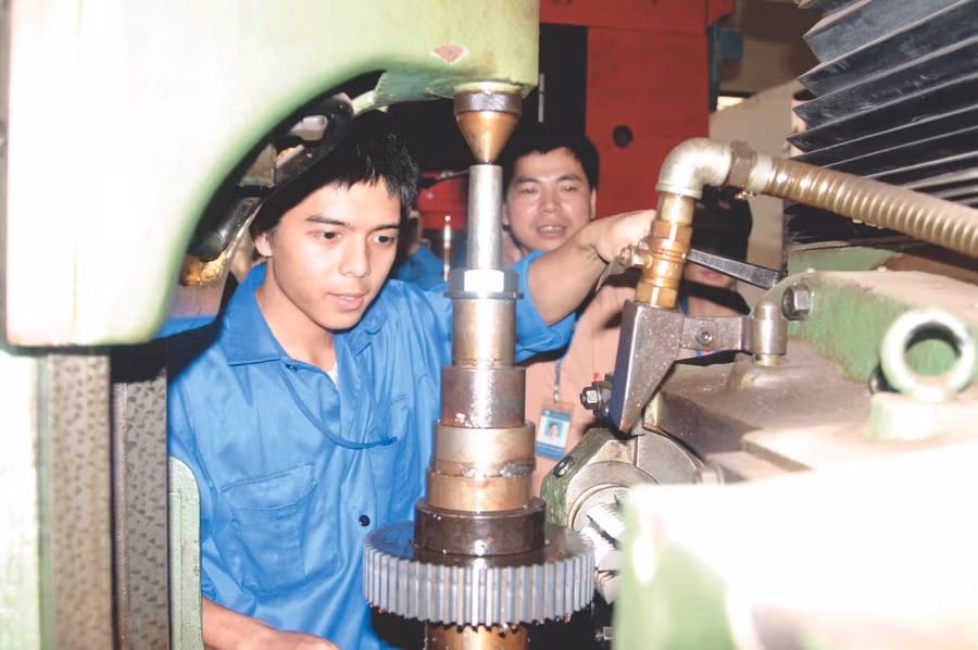  Giờ thực hành tại Trường Đại học Giao thông Vận tải. Ảnh: TG