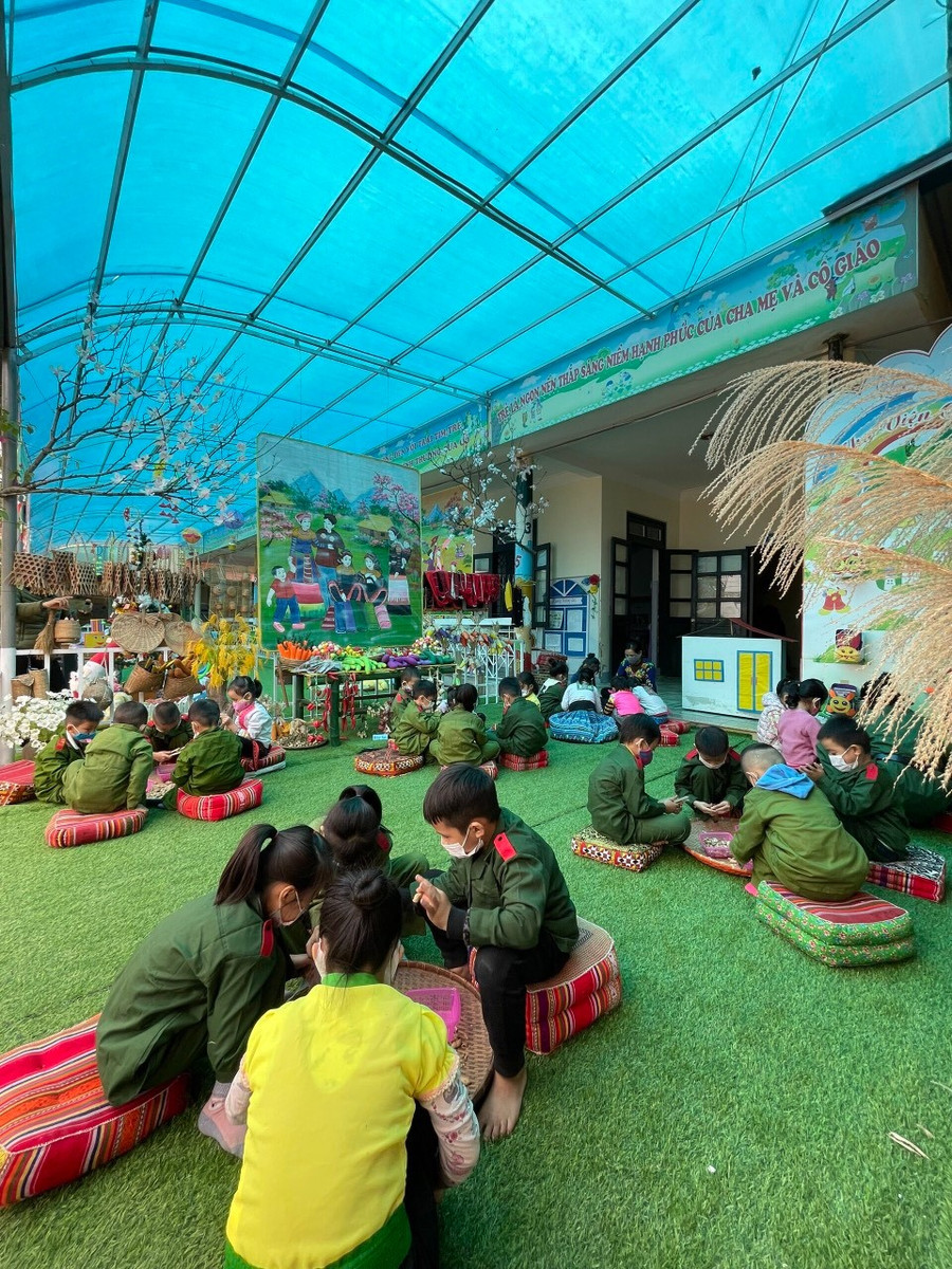 Trải nghiệm được áp dụng từ hiệu quả hoạt động chuyên môn theo nghiên cứu bài học của các tổ, khối chuyên môn Trường Mầm non xã Thanh Yên.