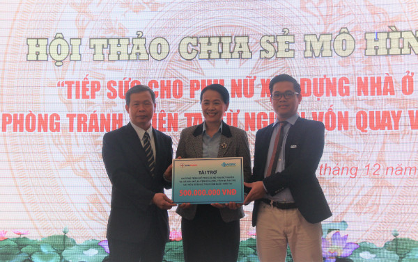 Tiếp sức cho phụ nữ xây dựng nhà ở phòng tránh thiên tai ảnh 5 Tiếp sức cho phụ nữ xây dựng nhà ở phòng tránh thiên tai ảnh 5