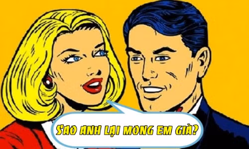 Chồng chỉ mong vợ già 