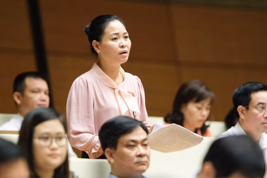 Đại biểu Nguyễn Thị Thu Dung (Đoàn ĐBQH tỉnh Thái Bình)