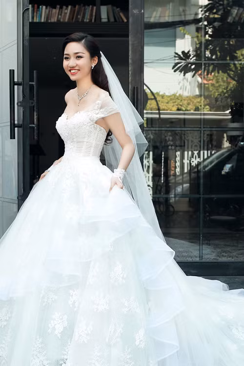 Á hậu Ngô Trà My đẹp rạng ngời trong ảnh cưới ảnh 5