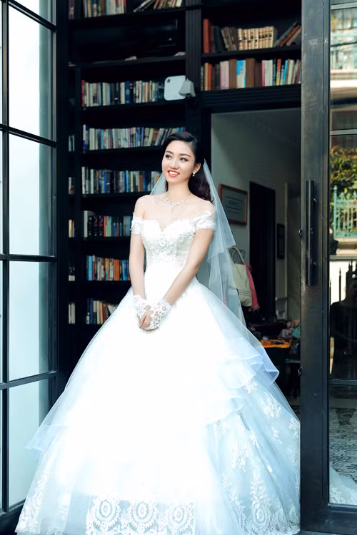 Á hậu Ngô Trà My đẹp rạng ngời trong ảnh cưới ảnh 1