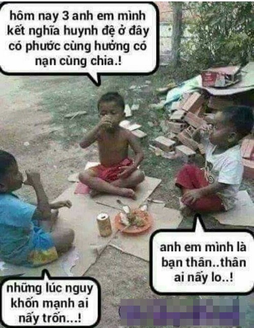 Anh em kết nghĩa có phúc cùng hưởng, có họa thì chạy. Anh em kết nghĩa có phúc cùng hưởng, có họa thì chạy.