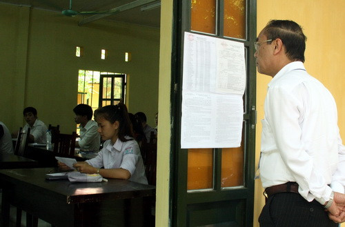 Chánh Thanh tra Bộ GD&ĐT Nguyễn Huy Bằng kiểm tra công tác tổ chức coi thi tại HĐTS Học viện Hậu cần (Bộ Quốc phòng) Chánh Thanh tra Bộ GD&ĐT Nguyễn Huy Bằng kiểm tra công tác tổ chức coi thi tại HĐTS Học viện Hậu cần (Bộ Quốc phòng)