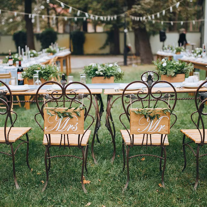 14 ý tưởng trang trí tiệc cưới sân vườn vừa sang trọng vừa lộng lẫy - Ảnh 12.