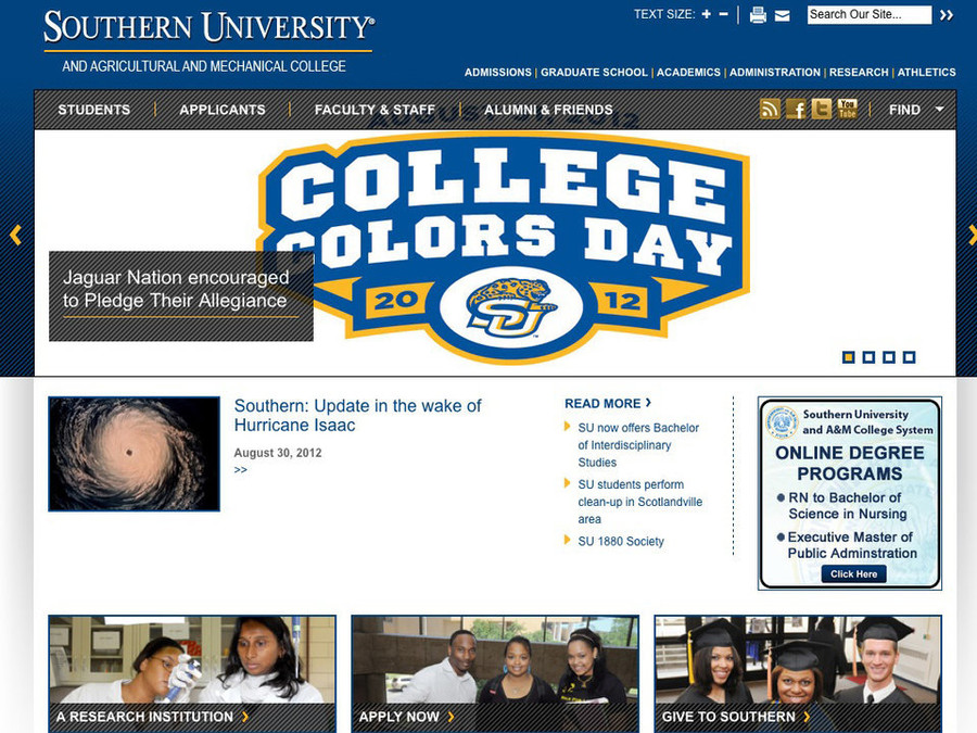 Thay đổi điểm ở trường đại học Southern dai hoc Southern