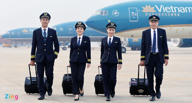 Phi công của Vietnam Airlines. Ảnh: Zing.vn