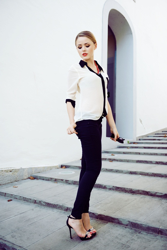 Mặc đẹp với áo sơ mi voan mát nhẹ, thanh lịch đón hè 2016 ảnh 1 Mặc đẹp với áo sơ mi voan mát nhẹ, thanh lịch đón hè 2016