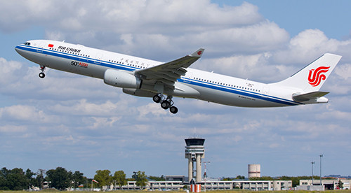 Một máy bay của Air China. Ảnh:asiatraveltips