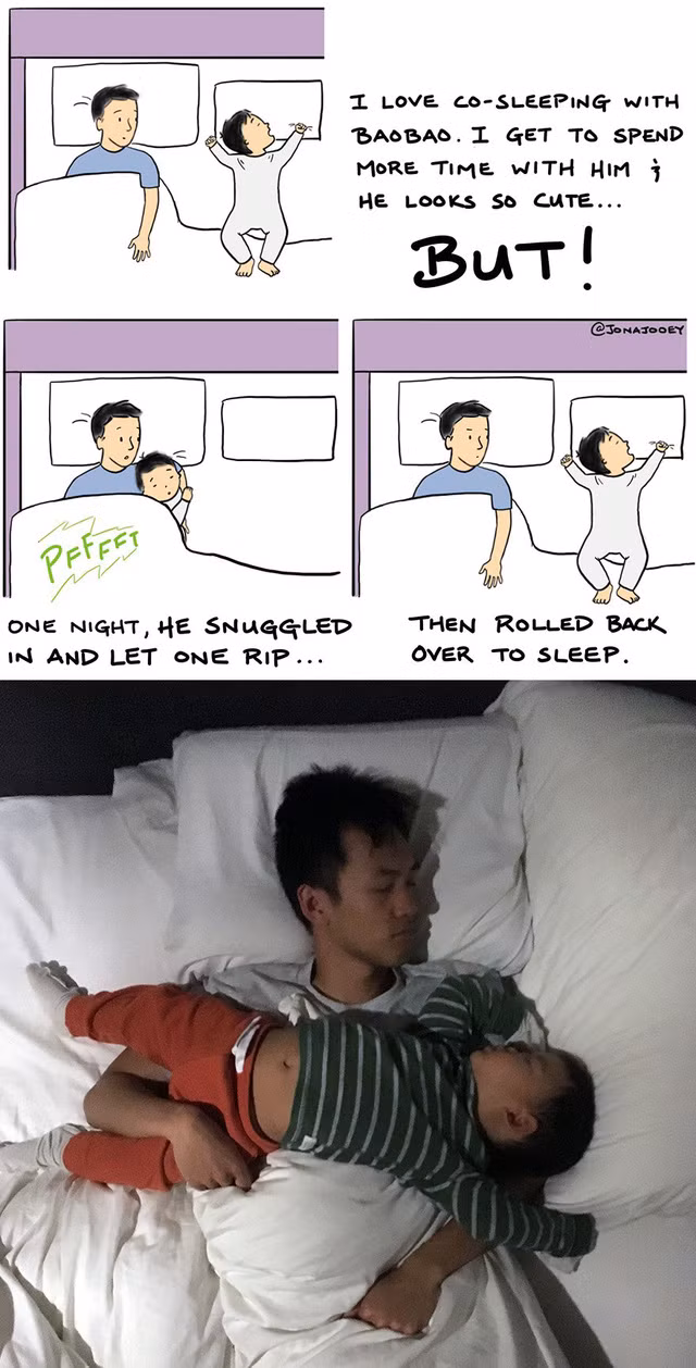  Tôi thích ngủ cùng thằng nhóc, cần phải dành nhiều thời gian cho nó hơn, thằng bé đáng yêu quá... Và, sự thật thì không như là mơ! 