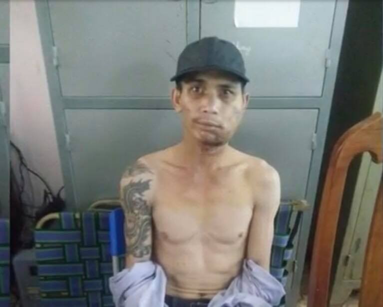 Nguyên Văn Tùng bị bắt khi đang lẩn trốn ở Đà Nẵng.
