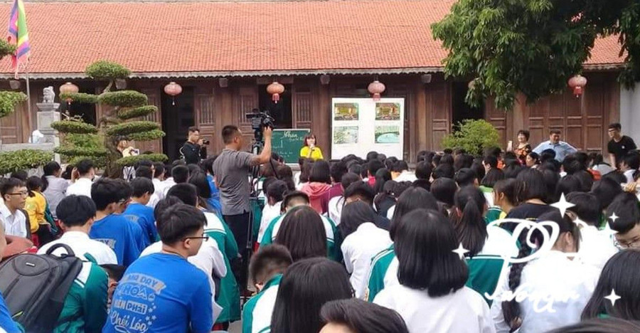 Không gian học tập mở tại sân Đền tạo hứng thú học tập Không gian học tập mở tại sân Đền tạo hứng thú học tập