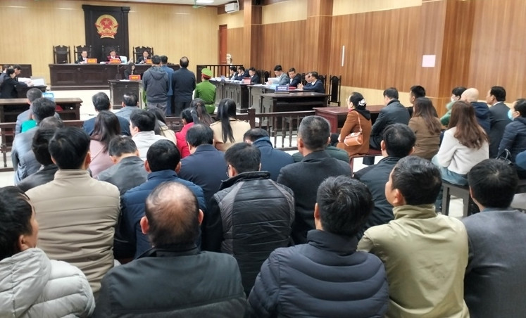 Toàn cảnh phiên toà. (Ảnh: NT)