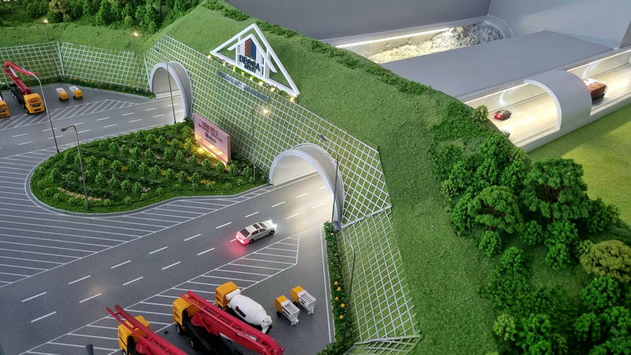 Phối cảnh hầm 3 thuộc cao tốc Quảng Ngãi - Hoài Nhơn, khi hoàn thành sẽ là hầm lớn thứ 3 cả nước.