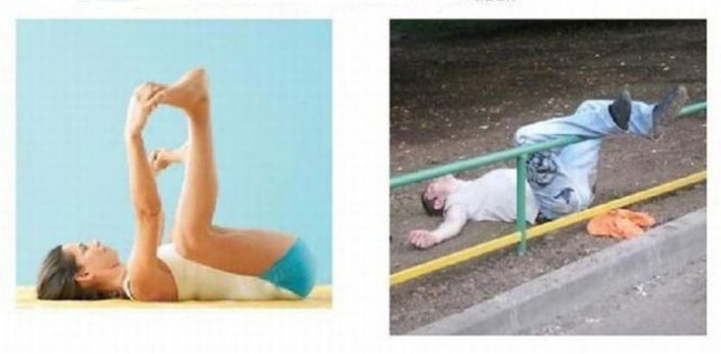 Ngã ngửa với "nguồn gốc" của các tư thế tập yoga ảnh 14 Cũng chưa được tốt lắm đâu cô em.