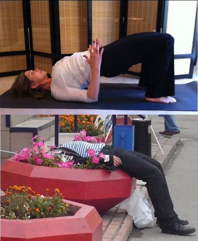 Ngã ngửa với "nguồn gốc" của các tư thế tập yoga ảnh 6 Thực hiện động tác gần giống rồi đấy.