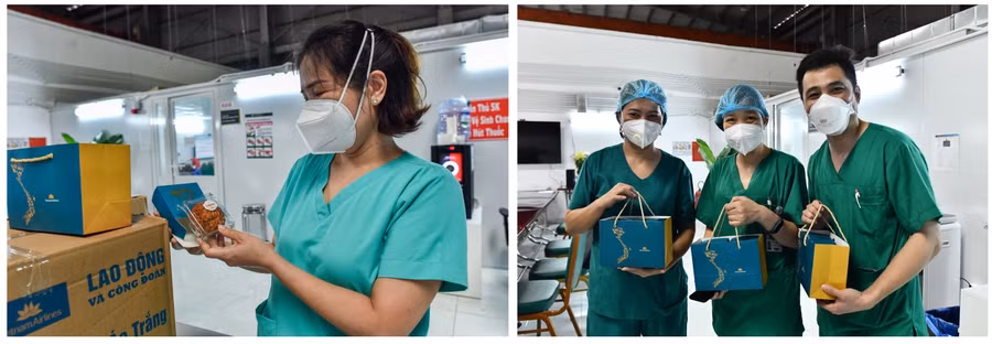 Gần 30.000 bánh Trung thu đi 1.300km "đường mây" đến với y bác sĩ tại miền Nam ảnh 5