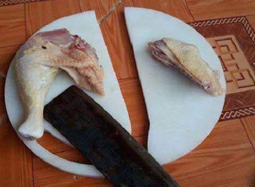 Nghệ thuật chặt gà.
