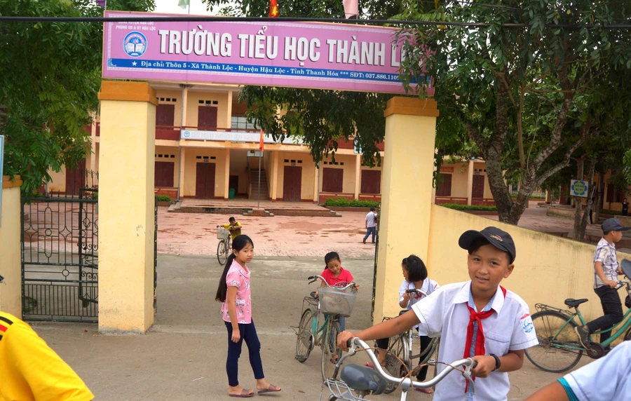 Trường Tiểu học Thành Lộc nơi xảy ra vụ việc.