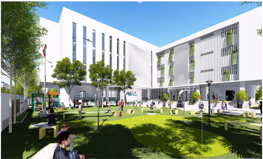 Phối cảnh trường quốc tế Sky - Line 